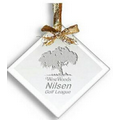 Clear Square Ornament